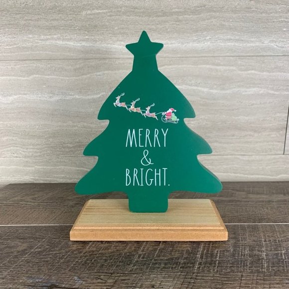 Rae Dunn Other - Rae Dunn Merry & Bright Christmas Tree Sign